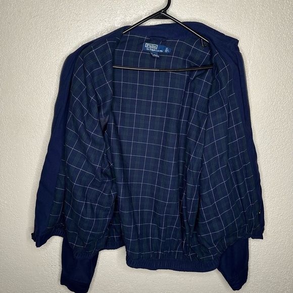 VTG Polo Ralph Lauren Harrington Jacket Men Large Full Zip Lined Size L - Picture 4 of 5